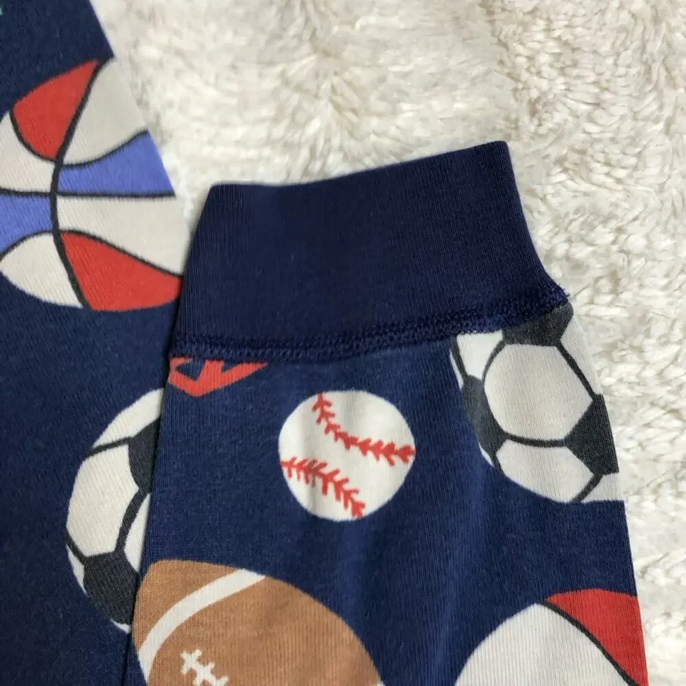 Hanna Andersson navy blue sports ball equipment pajama set size 150 or US 12